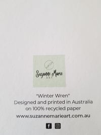 Image 3 of "Winter Wren" Square Greeting Card