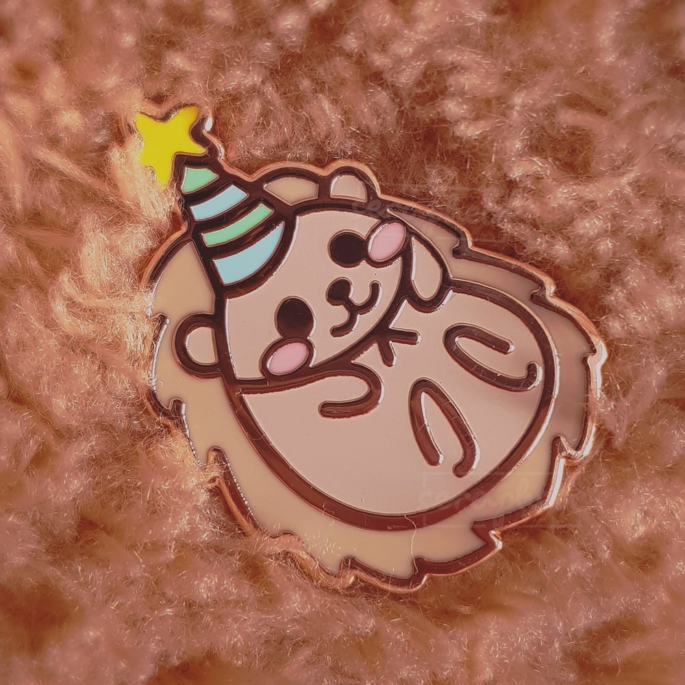 Image of Party Hat Hedgehog - Enamel Pin 🎉