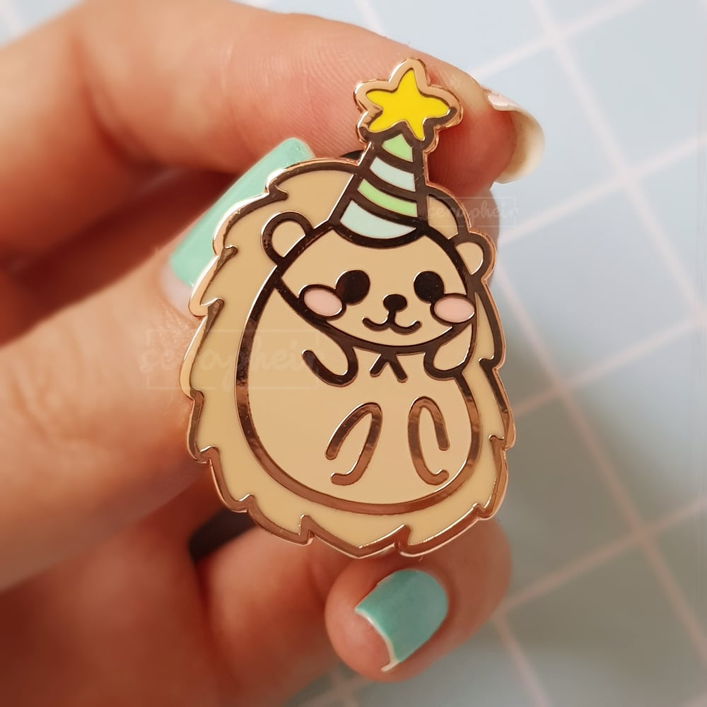 Image of Party Hat Hedgehog - Enamel Pin 🎉