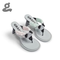 Image 1 of Pink&Green Safety Buckle Slippers