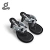 Grey&Black Safety Buckle Slippers