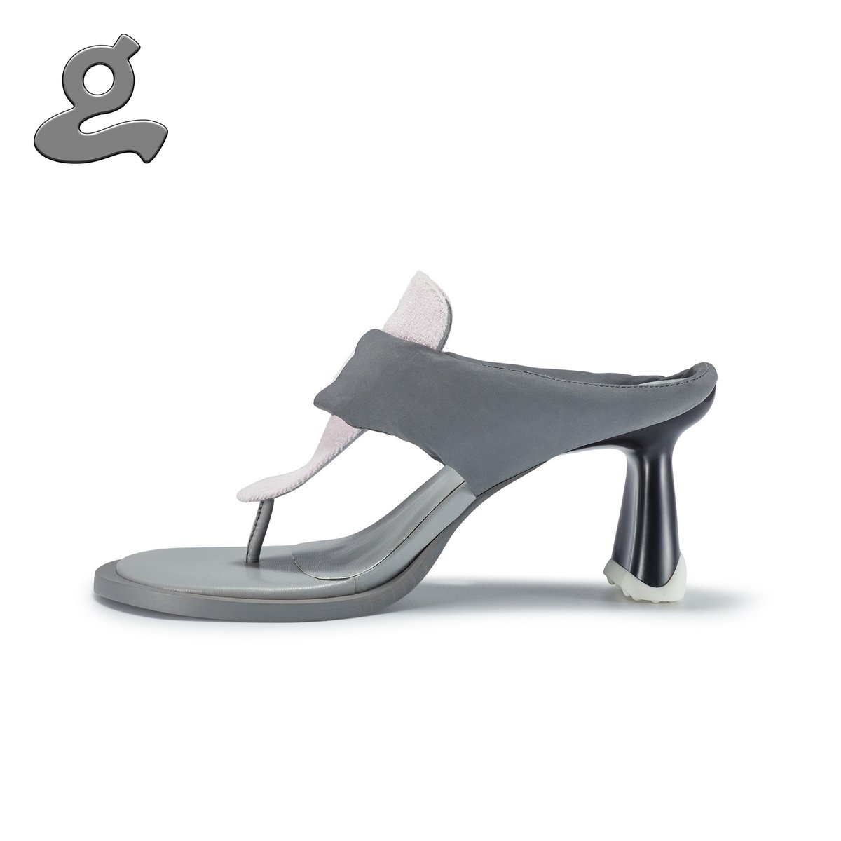Image of Pink Detachable Bow Flip-flops