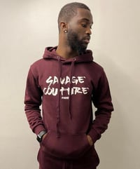 Hoodie Savage Couture®️ Burgundy