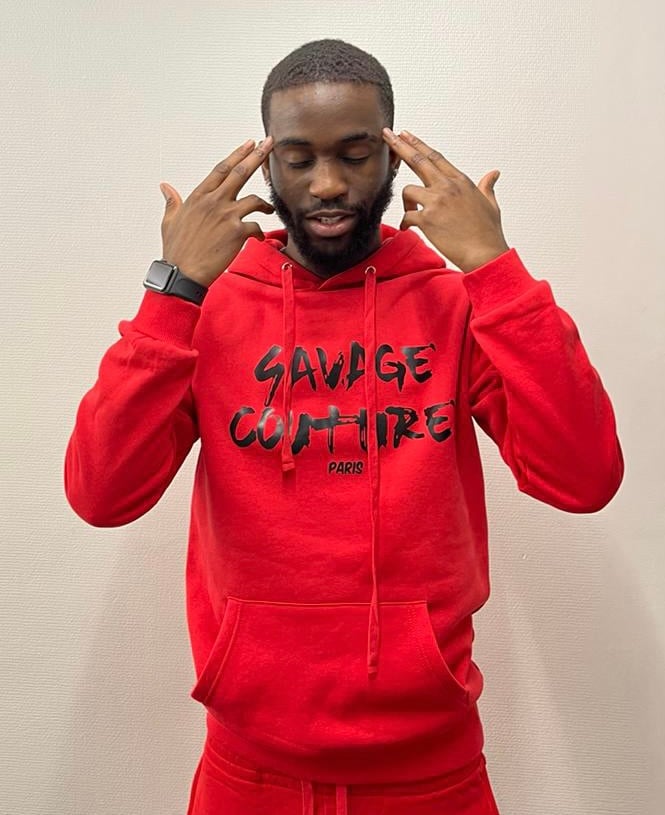 Hoodie Savage Couture Rouge savage couture paris
