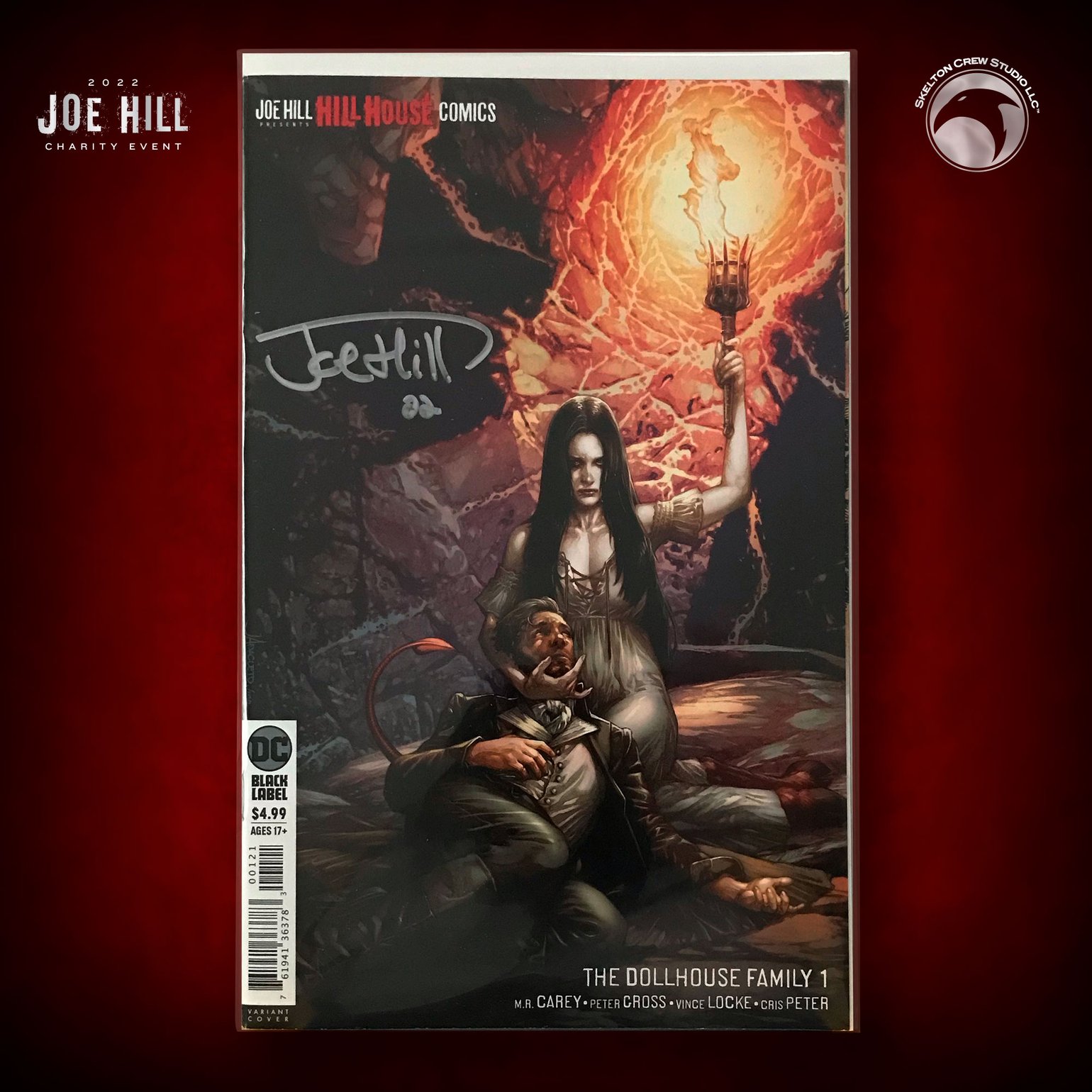 Image of JOE HILL 2022 CHARITY EVENT 24: SIGNED "The Dollhouse Family" #1 alternate cover
