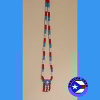 Puerto Rico Flag Necklace 