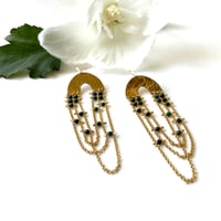 Image 4 of Green Tourmaline Caligo Earrings 