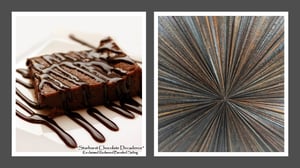 Image of Artwork Starburst Reclaimed 1980s Redwood “Chocolate Decadence"