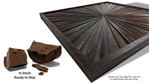 Image of Artwork Starburst Reclaimed 1980s Redwood “Chocolate Decadence"