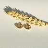 9ct gold single bead hoops 