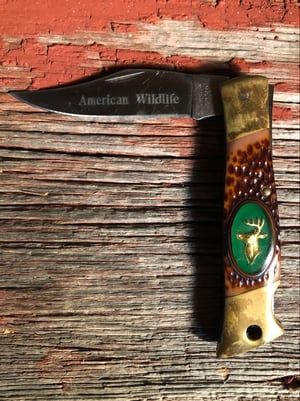 Image of Camillus 'American Wildlife' #11 Buck hunting knife