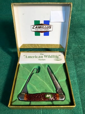 Image of Camillus 'American Wildlife' #17 Ring Neck Pheasant muskrat knife