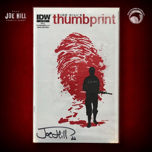 Image of JOE HILL 2022 CHARITY EVENT 66: SIGNED "Thumbprint" #1