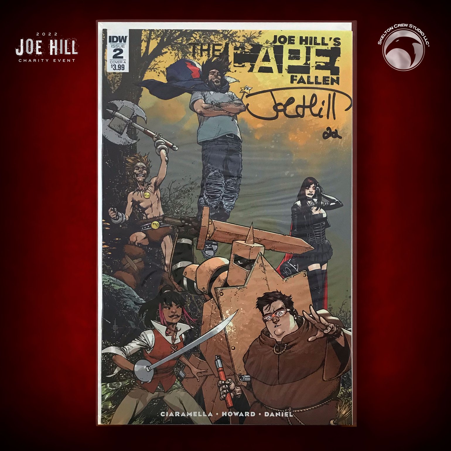 Image of JOE HILL 2022 CHARITY EVENT 71: SIGNED "The Cape Fallen" #2 Cover A