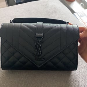 Image of Authentic YSL Envelope Small Bag in Matelasse