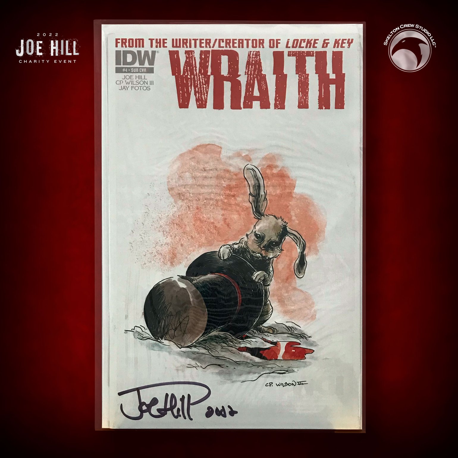 Image of JOE HILL 2022 CHARITY EVENT 89: SIGNED "Wraith" #4 SUB CVR