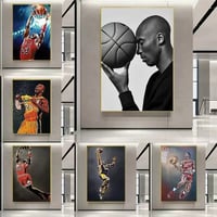 Basketball star poster mural