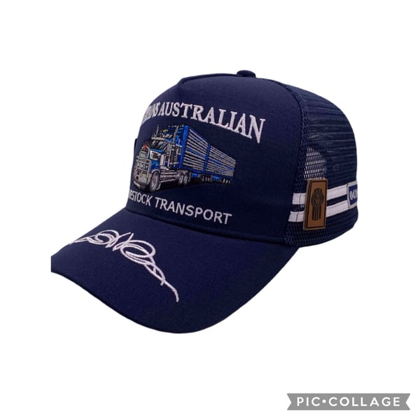 Image of TRANS AUSTRALIAN LIVESTOCK -NAVY TRUCKERS CAP LIMITED EDITION