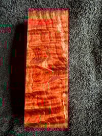 Image 1 of Red Quilted Maple Knife Block
