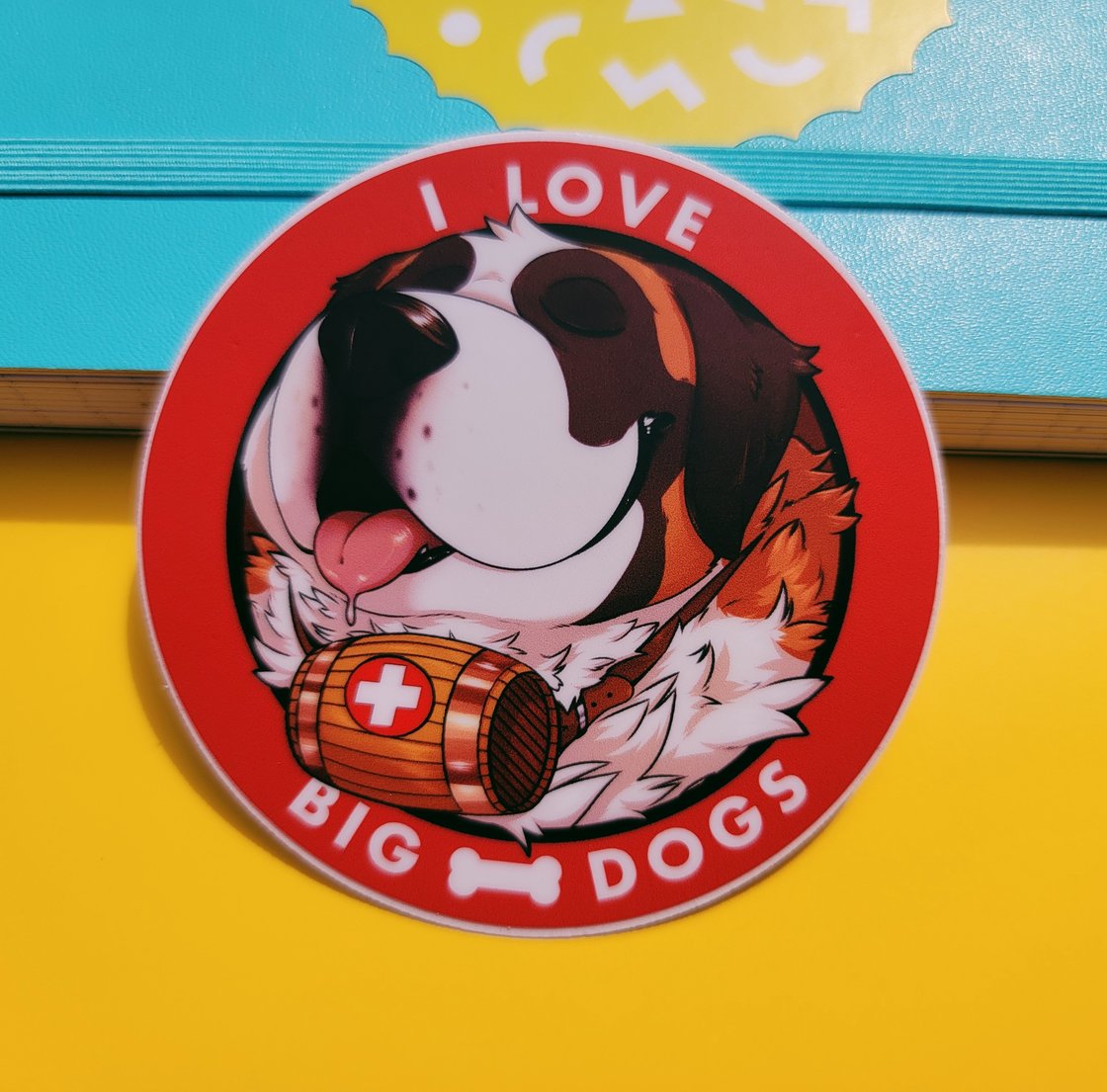 Image of I Love Big Dogs Sticker