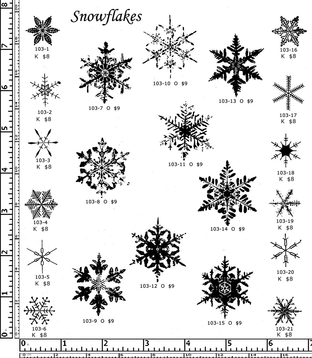 PCP Snowflake Stamps - 10 Designs