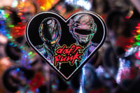 Image 1 of Daft Punk heart stickers