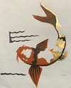 Koi with Gold Leaf