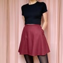 Marcia Mini Skirt - Mulberry
