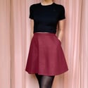 Marcia Mini Skirt - Mulberry