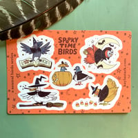 Spooky Time Birds - Sticker Sheet