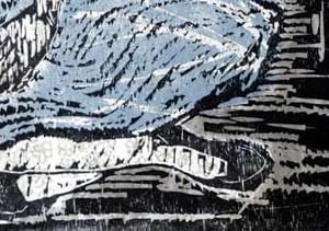 Image of Home and Memories of  (Original woodcut) (Finalist in the Swan Hill Print and Drawing Award 2022)