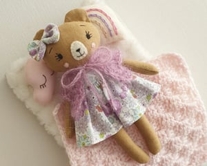 Image of Mini Bear Doll Sewing Pattern - Digital PDF