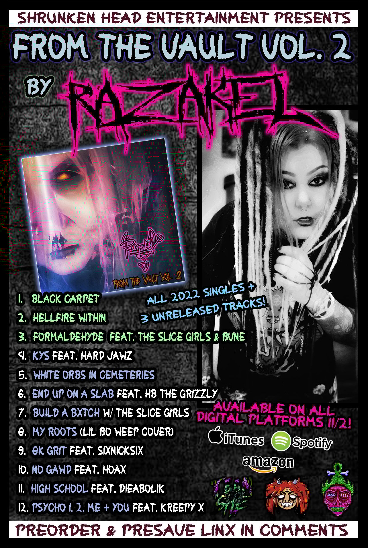 Razakel- “From The Vault Vol. “ 2 CD | razakelstore
