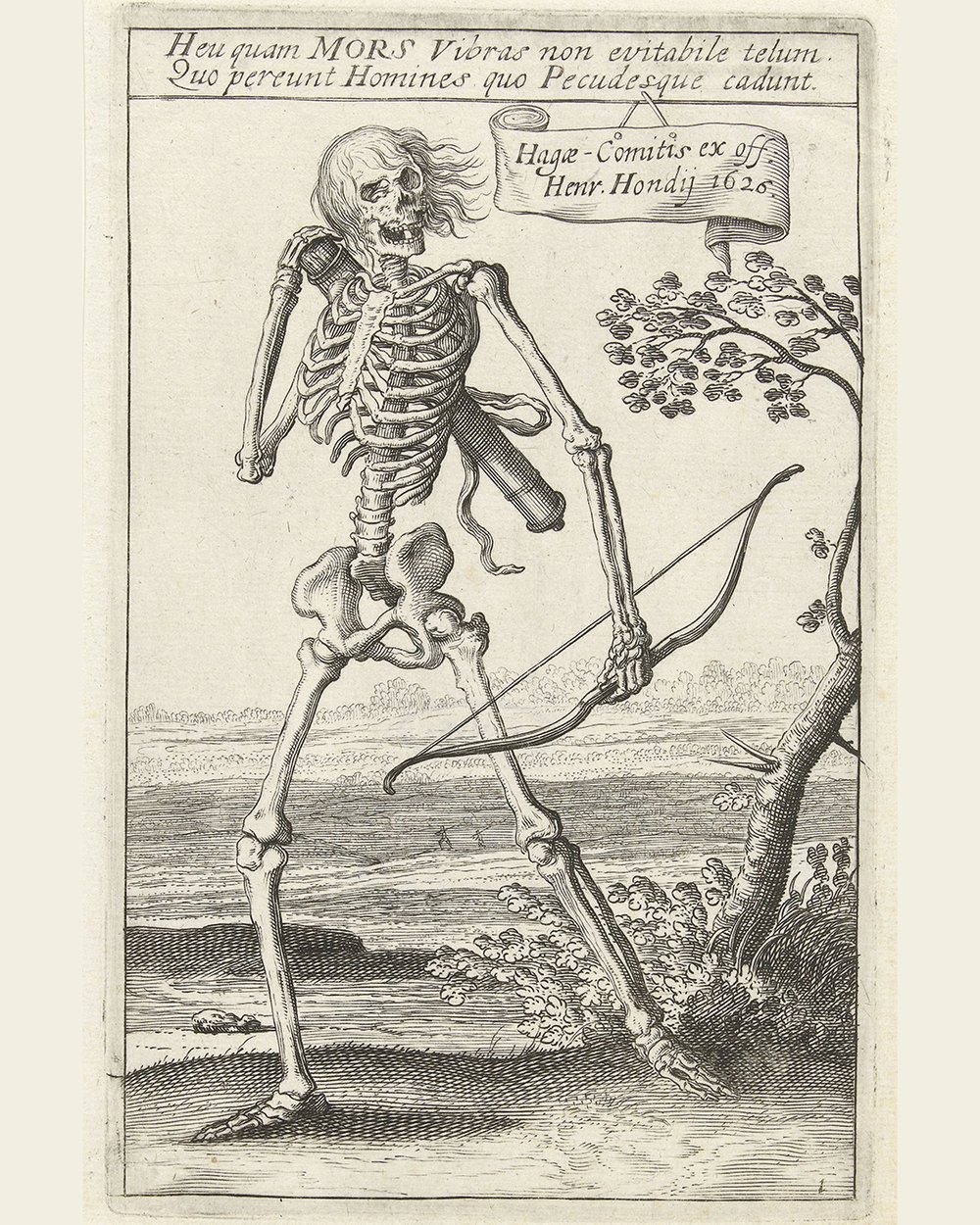 ''Skeleton with bow and arrow''  (1573-1649)