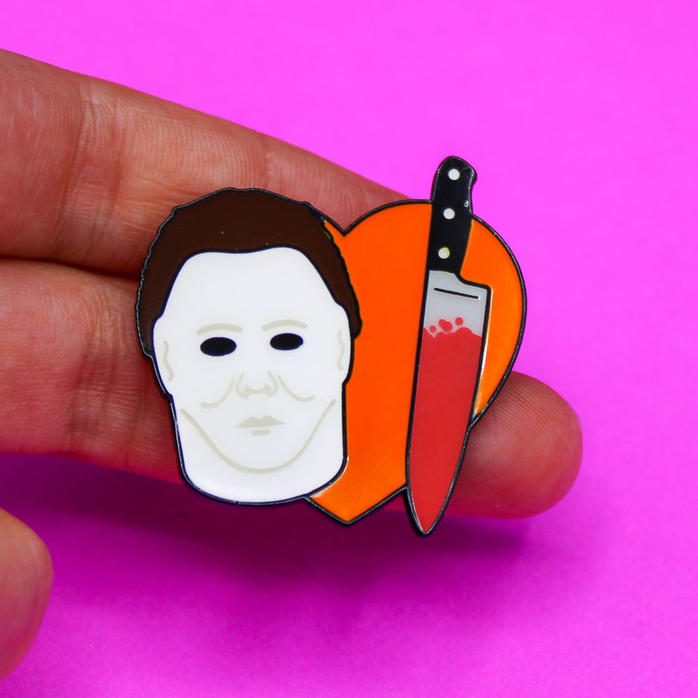 Heart Michael Myers Enamel Pin