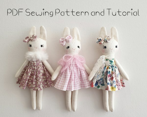 Image of Mini Bunny Sewing Pattern - Digital PDF