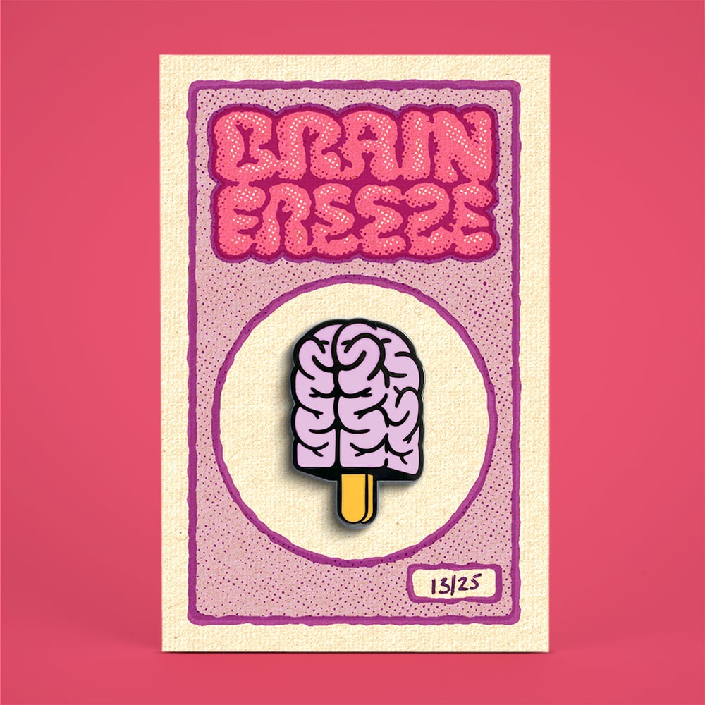 Image of Brainfreeze Enamel Pin Badge