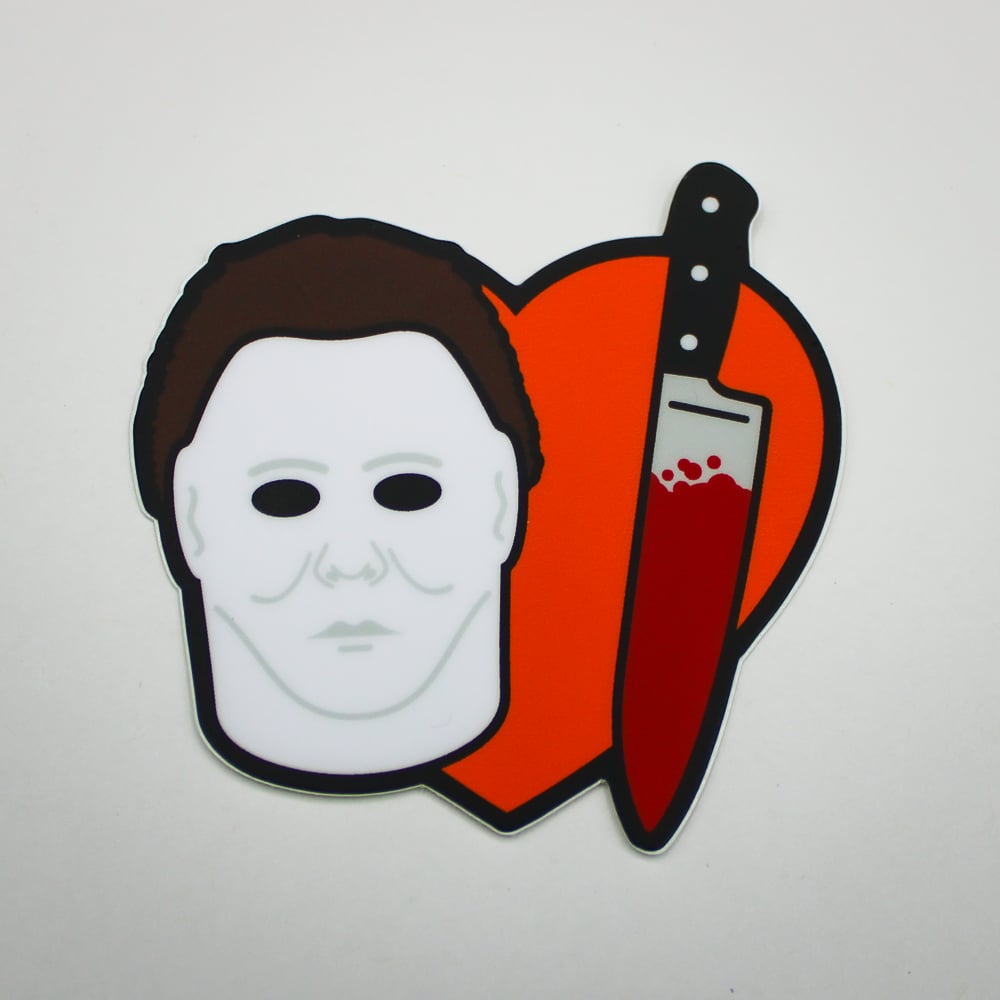 Heart Michael Myers Sticker