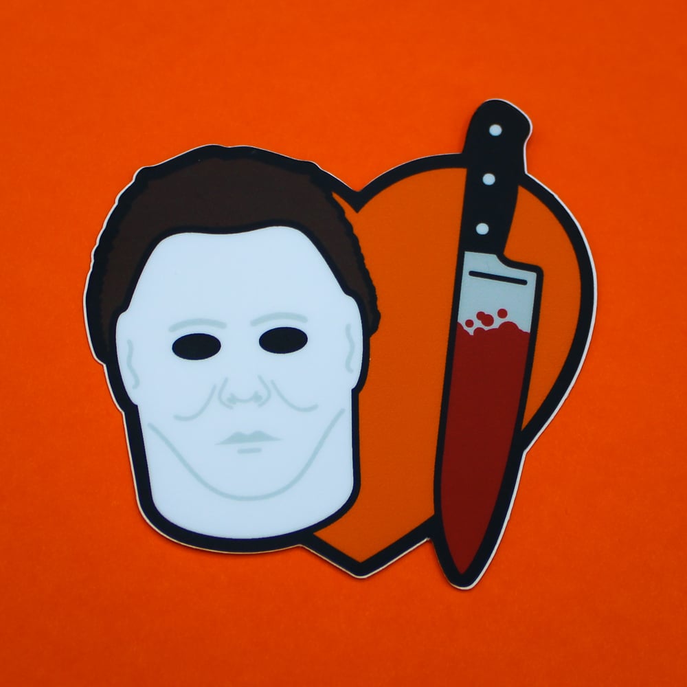 Heart Michael Myers Sticker