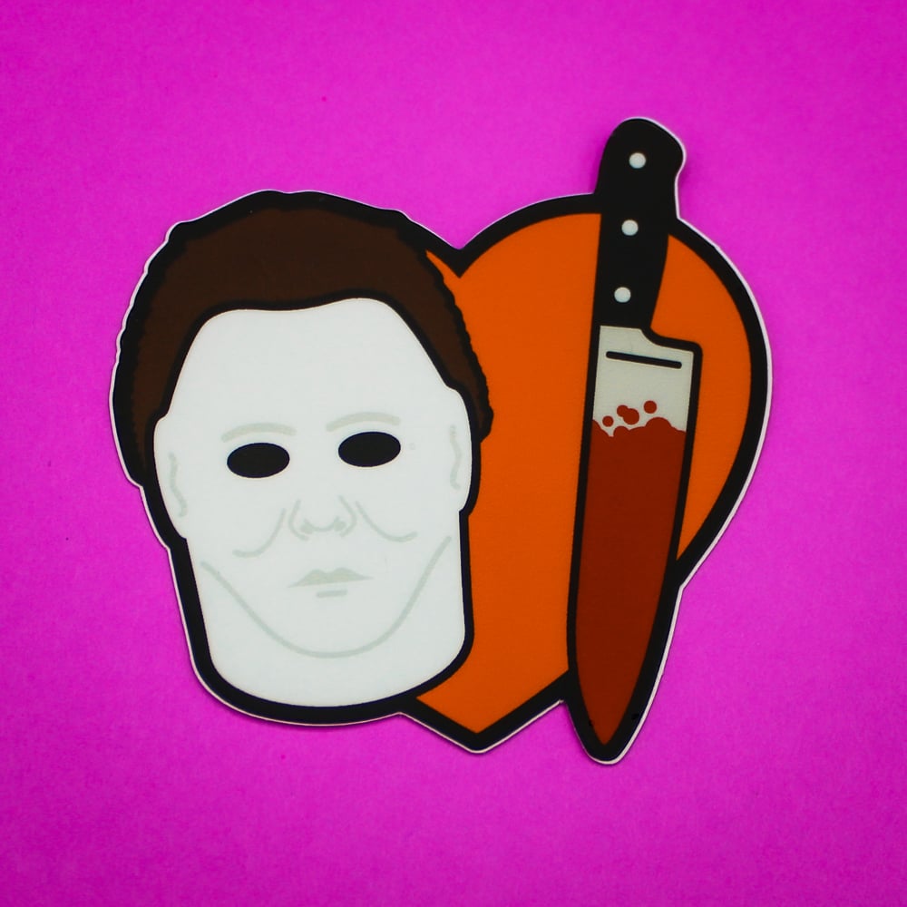 Heart Michael Myers Sticker