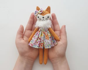 Image of Mini Fox Doll Sewing Pattern - Digital PDF