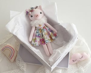 Image of Mini Piggy Doll Sewing Pattern - Digital PDF