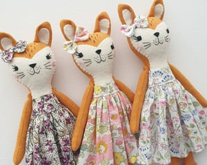 Image of Fox Doll Sewing Pattern - Digital PDF