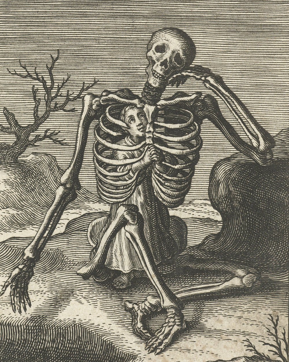 ''Child crawled into the skeleton of death'' (1624)