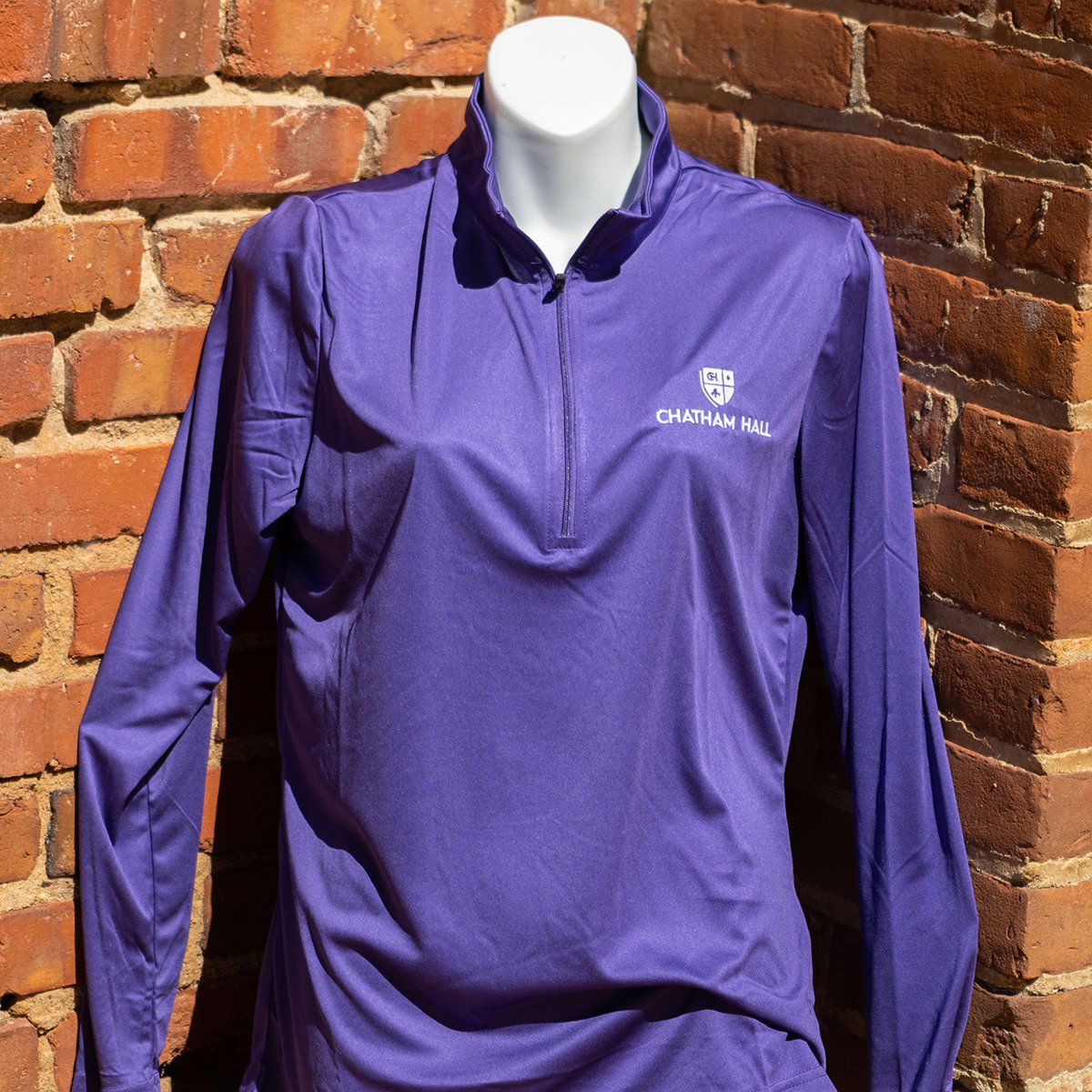 Purple Quarter Zip Chatham Hall School Store