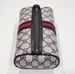 Image of Vtg. Gucci Blue Monogram Parfums Cosmetic/Toiletry Case