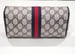 Image of Vtg. Gucci Blue Monogram Parfums Cosmetic/Toiletry Case