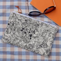 Image 4 of Sheffield printed vintage map pouch
