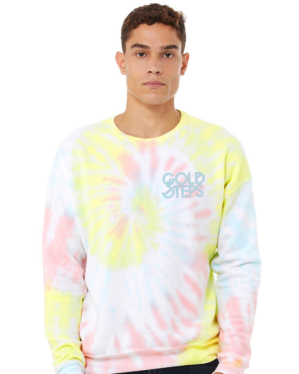 Tie Dye Embroidered Crewneck Sweatshirt
