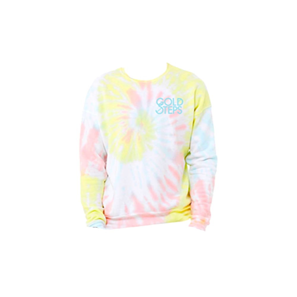 Tie Dye Embroidered Crewneck Sweatshirt